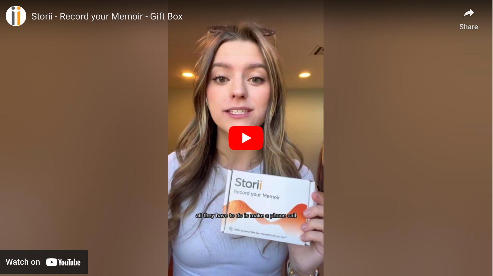 Load video: Storii - Record your Memoir - Gift Box